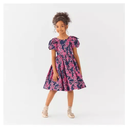 Shop All Accessories & Gifts Maritime Navy Floral American Girl® x Janie and Jack Rosy Party Dress by Janie and Jack