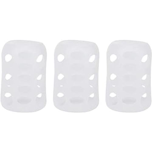Garosa 3Pcs Silicone Sleeve Glass Milk Bottle Sleeve Silicone Wide Caliber Silicone Thermal Insulation Milk Bottle Cover Baby Supplies