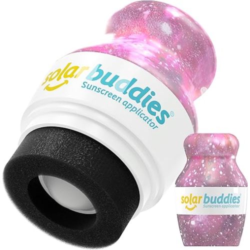 Solar Buddies Sunscreen Applicator – Galaxy– Refillable Roll-on Sponge for Sunscreens & Lotions – For Kids, Adults & Families – Holds 3.4Fl Oz – Perfect for Travel