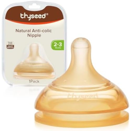 Thyseed Anti-Colic Series Nipple, Medium Flow,2+ Months, 1-Pack