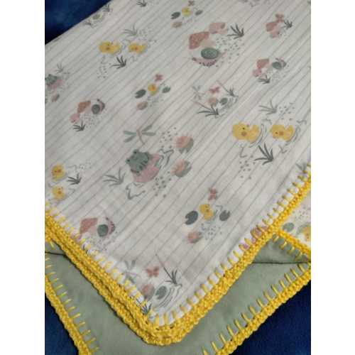 At The Duck Pond Baby Blanket