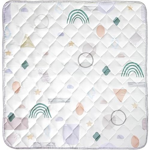 Premium Baby Play Mat - Extra Thick Soft Cushion Play Mat, Play Mat for Babies 0-6 Months, Baby Mat for Floor, Newborns, Infants, Toddlers - 50x50in