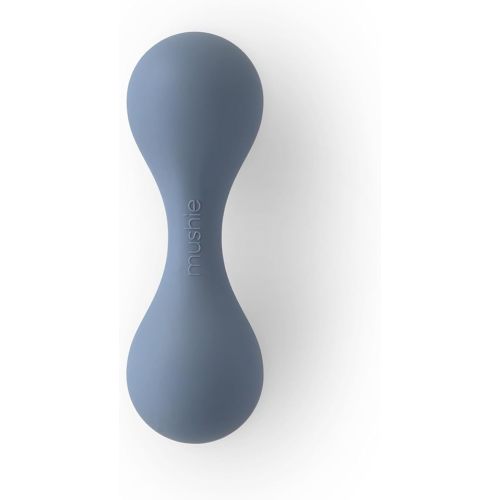 mushie Silicone Baby Shaker Rattle Toy | Ages 3+ Months (Tradewinds)