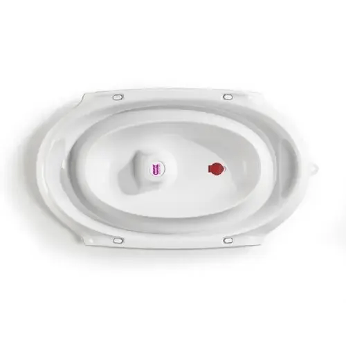 Ok Baby Onda Slim Folding Bath Tub White | Baby Bunting AU