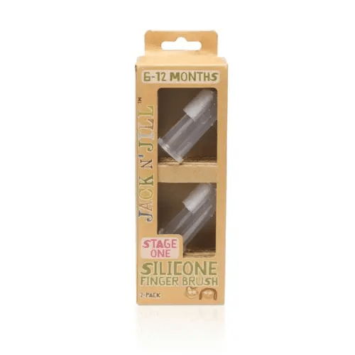 Jack N Jill Silicone Finger Brush 2 Pk Stage 1 | Baby Bunting AU