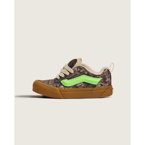 Little Kids Knu Skool Shoe in Camo Gecko Green | Vans