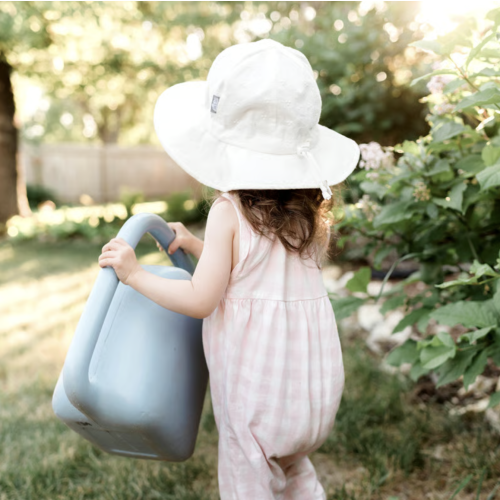 JAN & JUL Adjustable Cotton Floppy Sun Hat with 50+ UPF Protection, White Eyelet