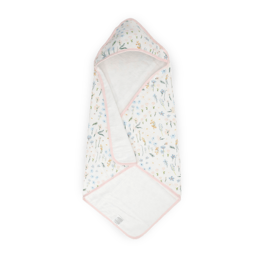 Infant Hooded Towel - Pastel Petals