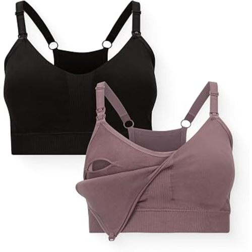 Kindred Bravely Essentials Sports Pumping & Nursing Bra, Hands Free, 2 Pack