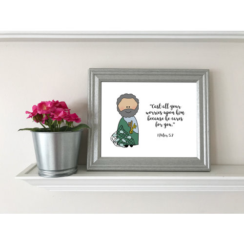 St. Peter the Apostle Quote / Catholic nursery decor / Catholic printable / Baptism, First Communion, Confirmation gift / Prayer