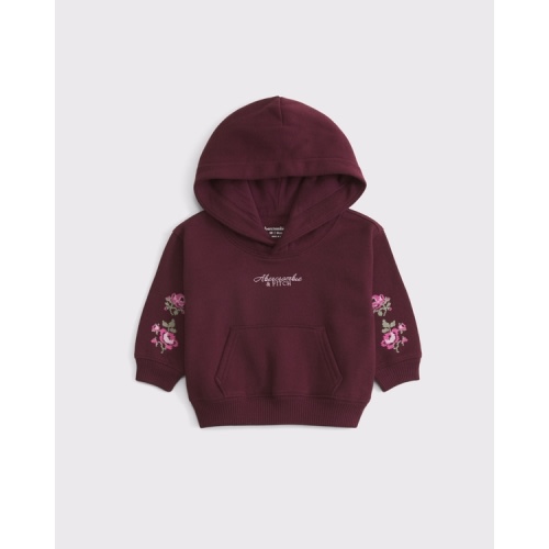 baby logo popover hoodie