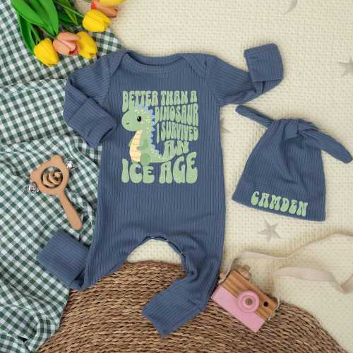 IVF Baby Bodysuit Outfit, Better Than Dinosaurs I survived the Ice Age, Successful Fertility Treatment Gift Baby Shower, Frozen Embryo Baby