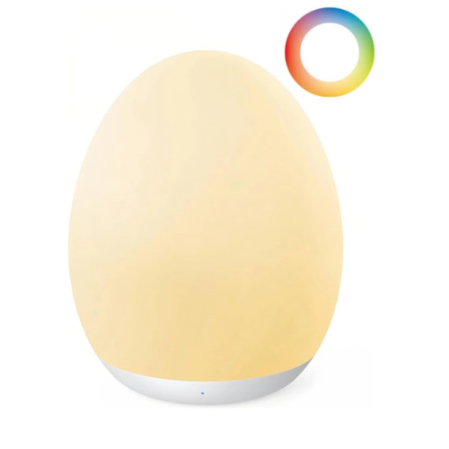 JolyWell Night Light for Kids, Baby Night Light with 7 Colors Changing Mode & Stepless Dimming, Nursery Night Light BPA Free,Rechargeable Egg Night Light for Breastfeeding 1h Timer & Touch Control