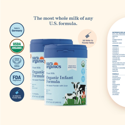 Organic Whole Milk Infant Formula – Starter bundle – Nara Organics
