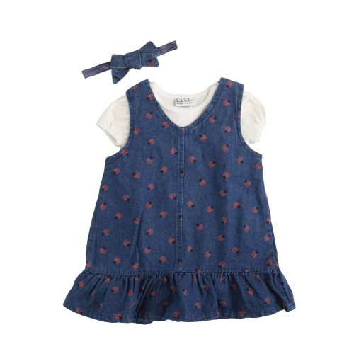 Nicole Miller New York 3-Piece Ladybug Jumper Dress Set (Baby Girl) at Von Maur