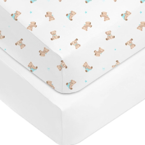 American Baby Company Fitted Crib Sheet 28" x 52", Fits Crib and Toddler Bed mattresses