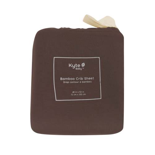 Bamboo Crib Sheet in Espresso Brown | Kyte Baby