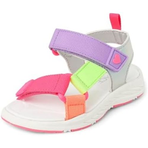 The Children's Place girls Baby Girls and Toddler Sporty Sandals With Adjustable Straps