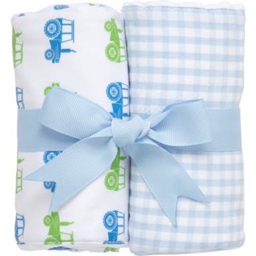 Print Set of Two Burp Cloths