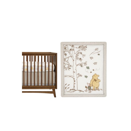 Disney Baby Storytime Pooh 3-Piece Nursery Crib Bedding Set, One Size