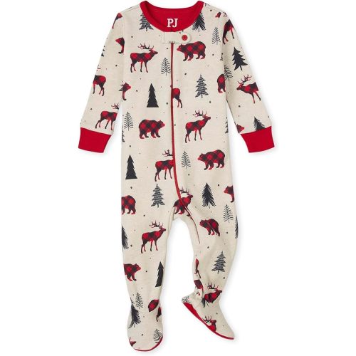 The Children's Place unisex-baby Christmas Pajamas, Cotton