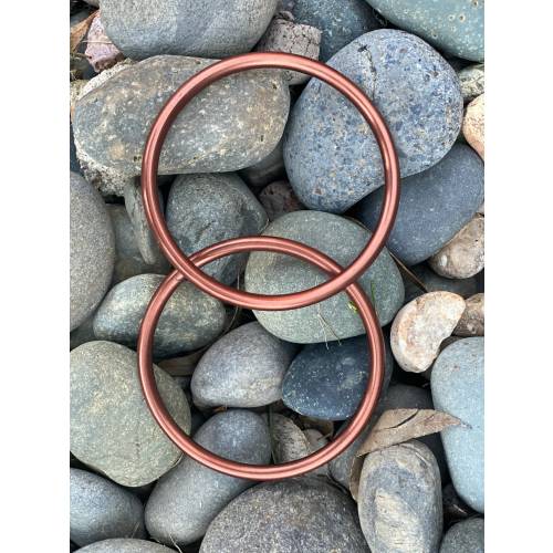 Rebozo Aluminium Sling Rings  (Hand Buffed) - Dark Bronze