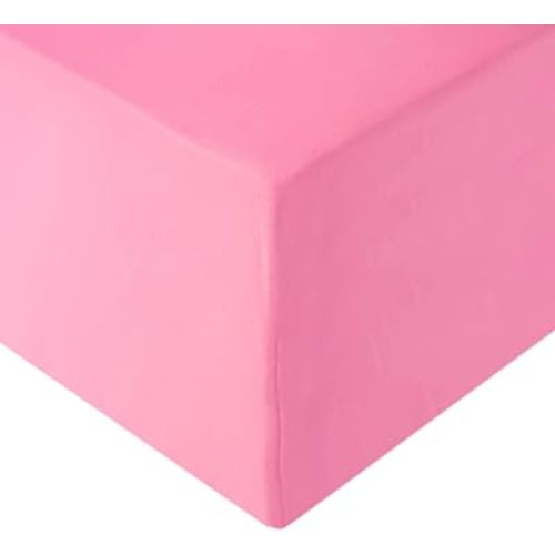 Copper Pearl Premium Knit Crib Sheets for Boys and Girls: Breathable, Soft, Fitted for Standard Mattresses, Baby Registry or Shower Gift, Flamingo
