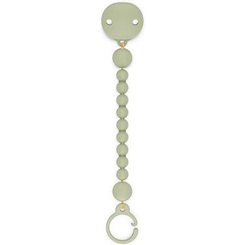 Suavinex Color Essence Silicone Baby Pacifier Clip, Single Piece 100% Soft Silicone Chain, Baby Accessories, Baby Essentials, Designed in Spain (Jungle Green)