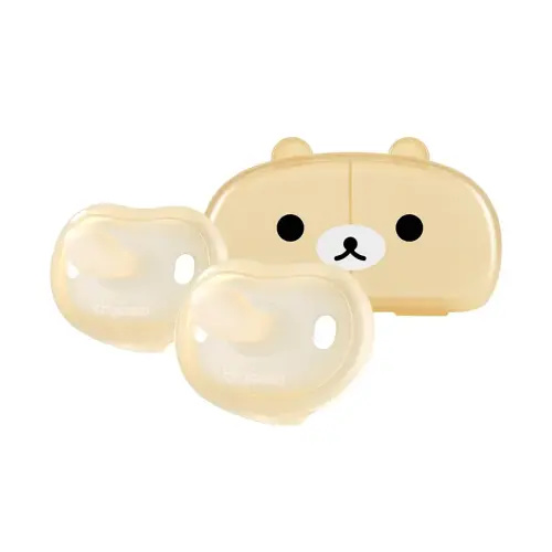 Newborn Pacifiers 0-3 3-6 0-6 Months Ultra Light Silicone Baby Pacifier Girl Boy Infant Paci for Breastfed Babies Breastfeeding Pacii One Piece Flat Soothies for Sensitive Skin BPA Free 2 Pack