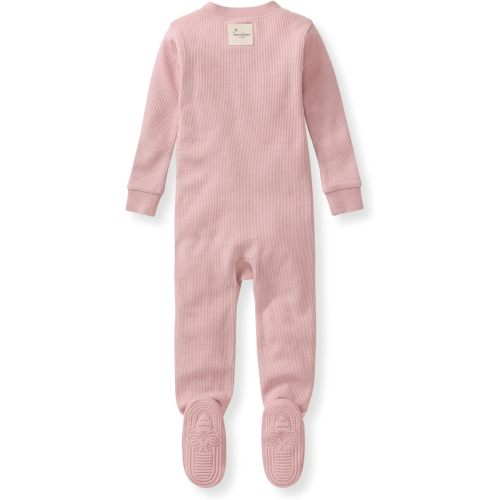 Burt's Bees Baby unisex-baby Honeysoft Sleeper Pajamas, Zip Front Non-slip Footed Footie Pjs, Organic Cotton & Lyocell