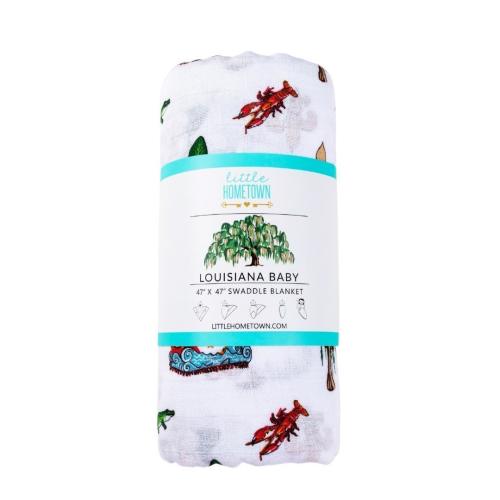 Louisiana Baby Muslin Swaddle Blanket: Soft & Breathable – Little Hometown