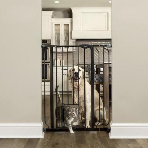 CARLSON PET PRODUCTS 36-in Extra Tall Dog Gate, Large, Black - Chewy.com