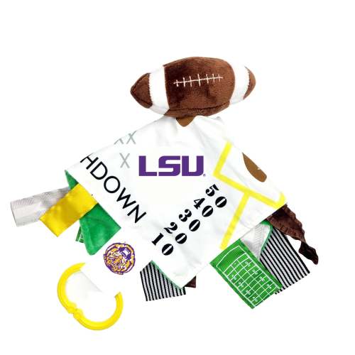 Baby Jack LSU Tigers Stroller Tag Toy Learning Lovey |  10x10 Football