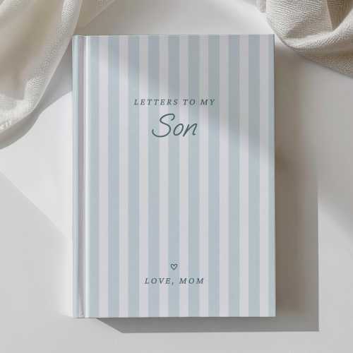 Letters to My Son Journal: Personalized Name Memory Book for Baby Boy