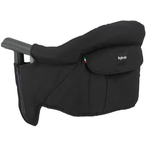 Inglesina Fast Table Chair - Award-Winning Convenient Baby High Chair - Use at Most Tables or Restaurants Without Leaving Scratches {Black}