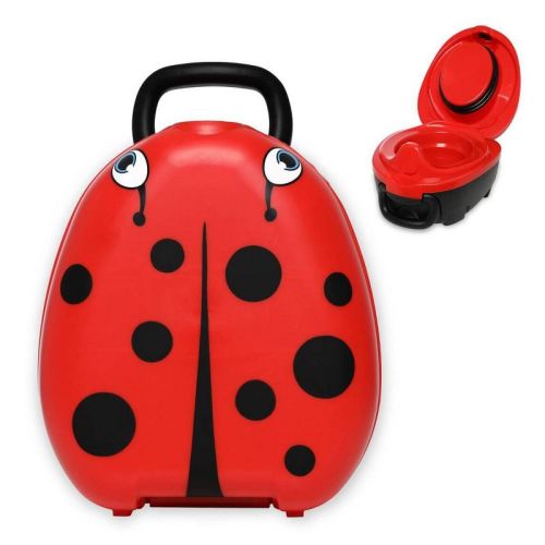 My Carry Potty at Home and On the Go Potty Training Toilet Seat - Ladybug, Red