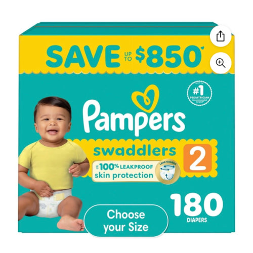Pampers Swaddlers Diapers, Size 2 Samsclub.com