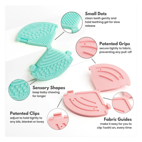 Fresh Turquoise Toothi Teether –Instant Baby Teething Relief – Frolik+Co