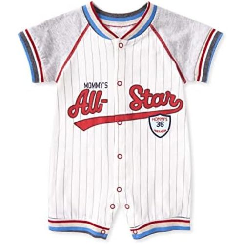 pureborn Baby Boy Romper One-Piece Cotton Outfit Summer Clothes 0-24M
