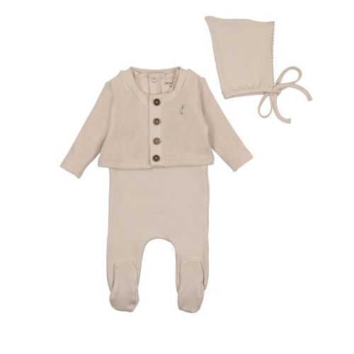 Ivory How Charming Footie and Beanie