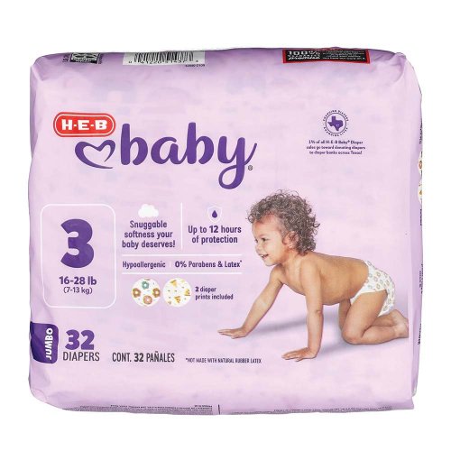 H-E-B Baby Small Pack Diapers - Size 3