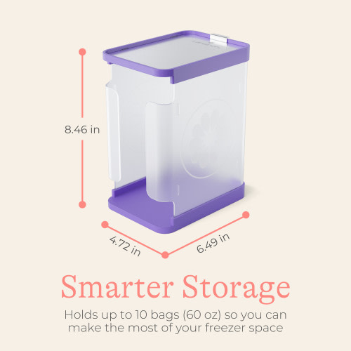 Breastmilk Storage Container with Quick-Freeze Tray