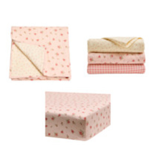 Tiny Kind Organic Cotton Muslin Nursery Gift Set - Little Roses