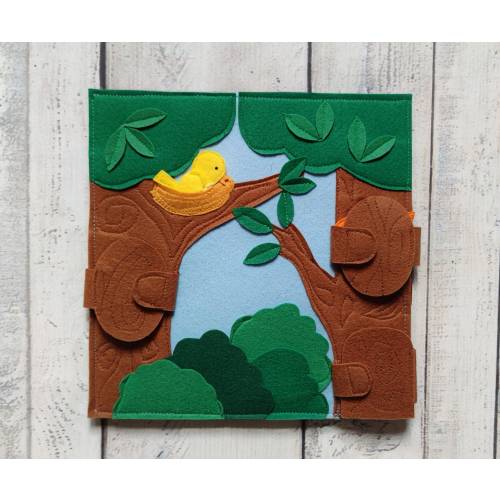 Felt fidget toy Quiet book page Toddler busy activity book page One page 1-4 year