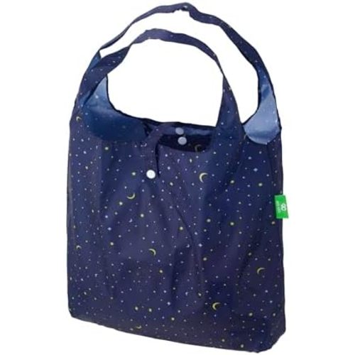 ECO CHIC Foldable Reusable Grocery Bags - Lightweight, Recycled & Reusable Shopping Bag - Waterproof Packable Tote