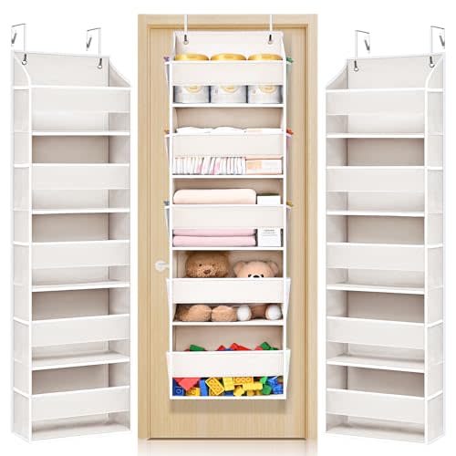 ULG 2 Pack 5-tier Over the Door Organizer Beige
