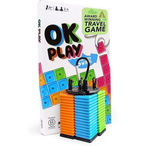 OK Play: Ultimate Travel Tile Game | Lean to Play in 10 Seconds | Waterproof & Indestructible | Perfect for Kids and Adults