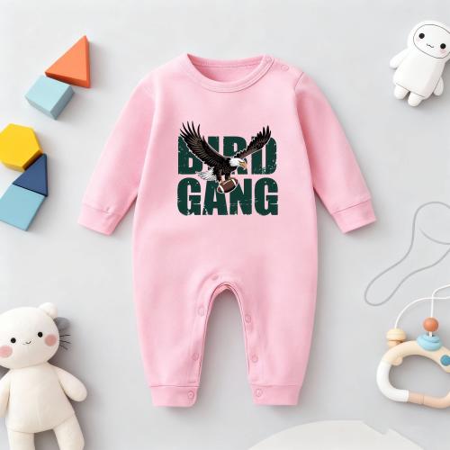 Bird Gang Baby Outfit, Philadelphia Bodysuit For Baby, Distressed Eagles Baby Clothing, Football Baby Clothes Gift, Bird Gang Game Day Tee