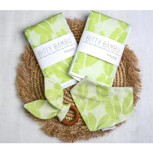 Kalo Baby Gift Box | Burp Cloths, Bib & Teether | Handmade in Maui