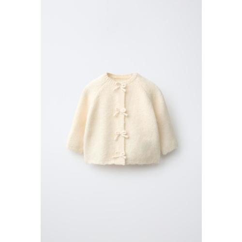 BOW CARDIGAN - Vanilla | ZARA United States